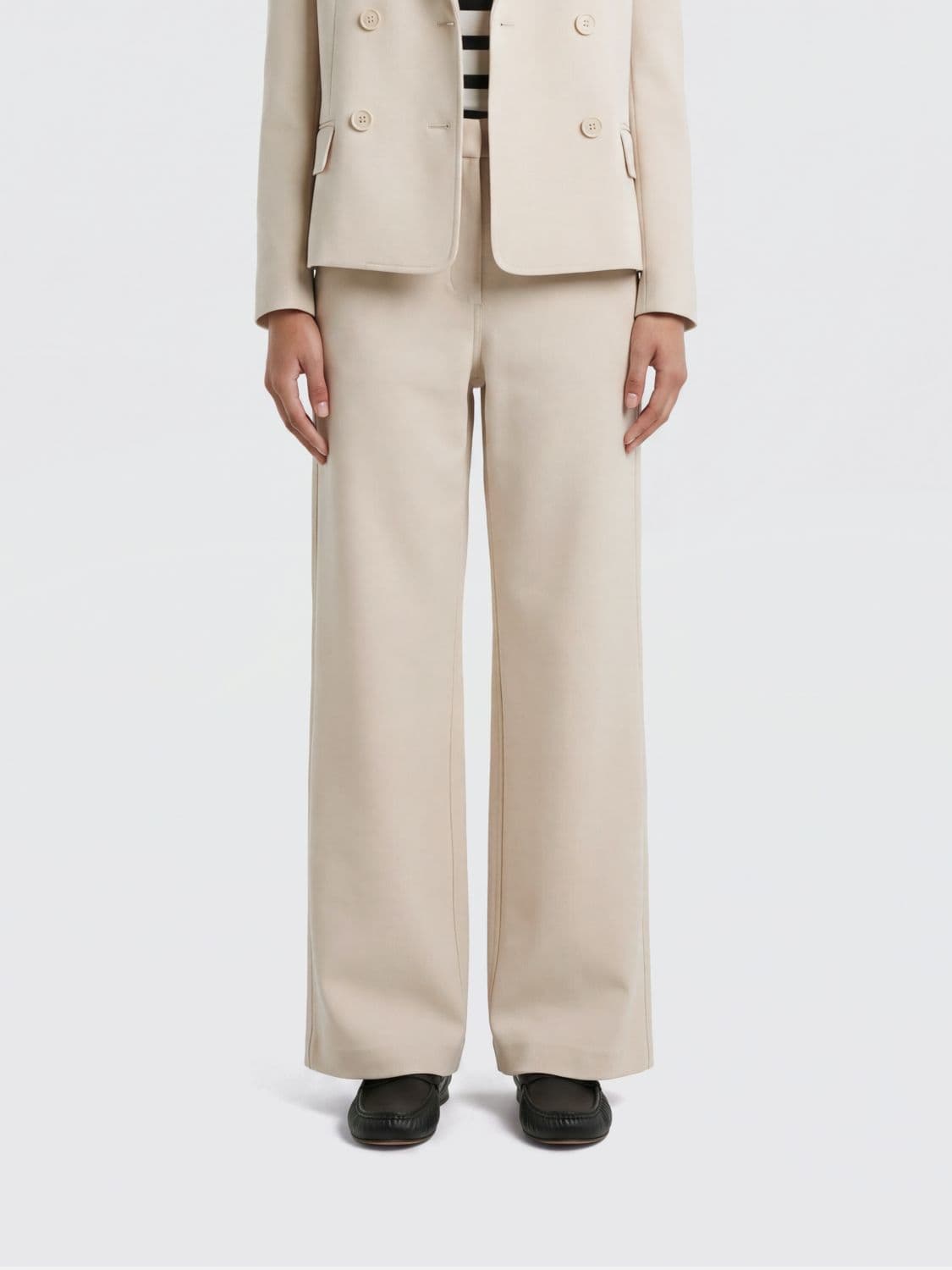 's Max Mara Cotton Blend Wide-Leg Trousers