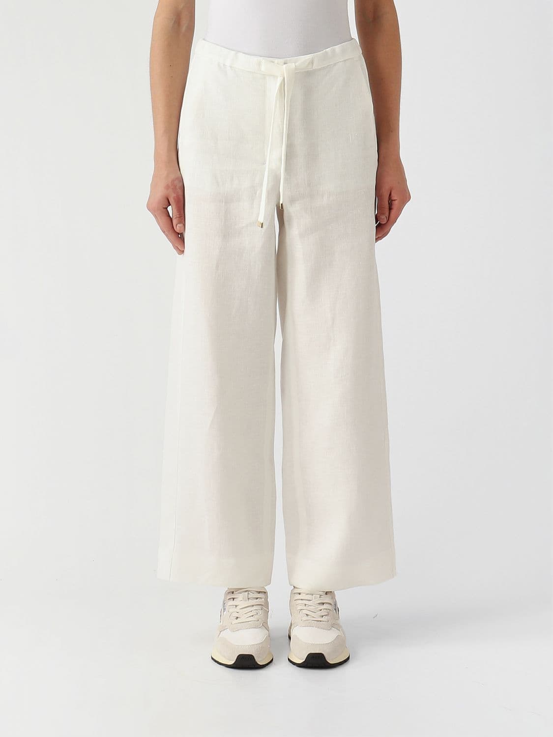 's Max Mara Linen Wide-Leg Trousers