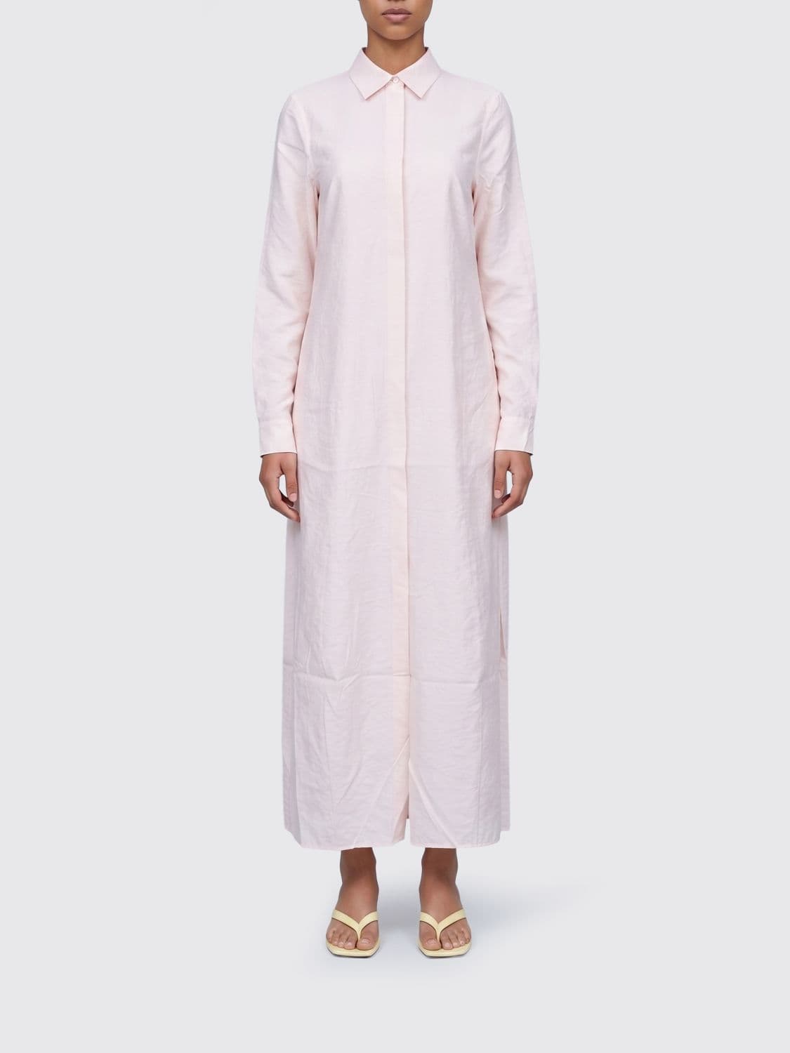 Toteme Silk Blend Shirt Dress