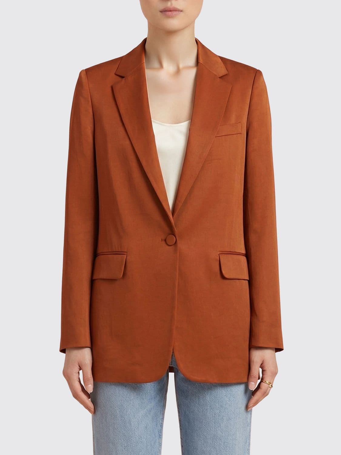 Dries Van Noten Single-Breasted Cotton Blend Blazer
