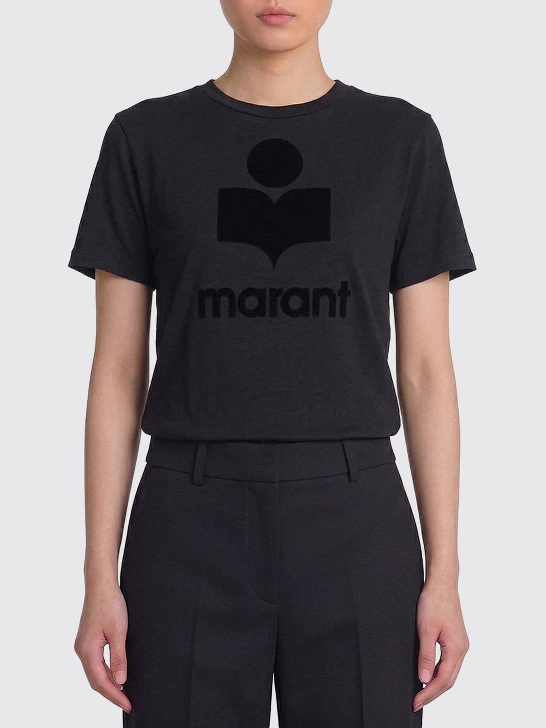 Isabel Marant Etoile Linen T-Shirts With Logo