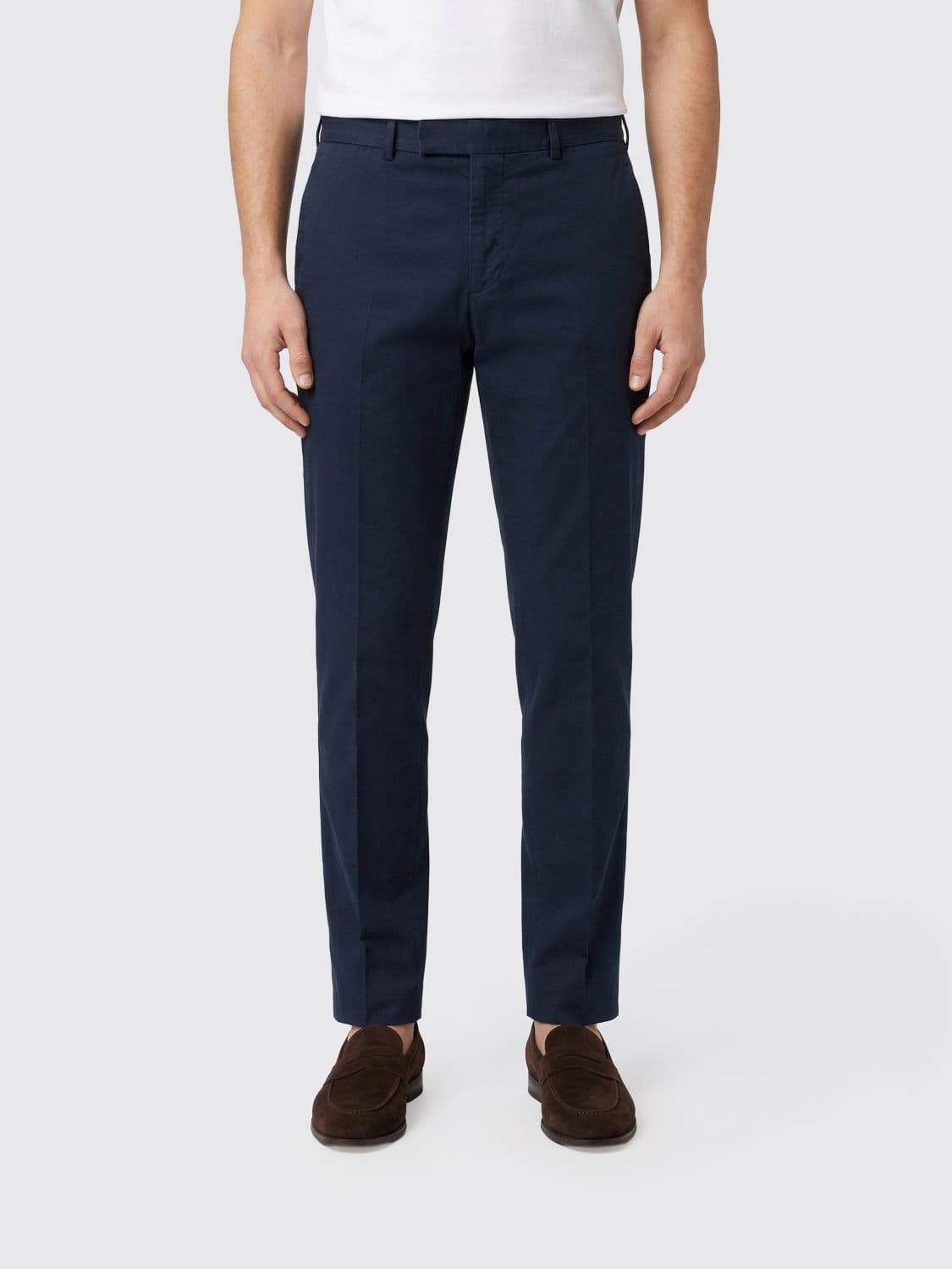 Pt Torino Stretch Cotton Tailored Trousers