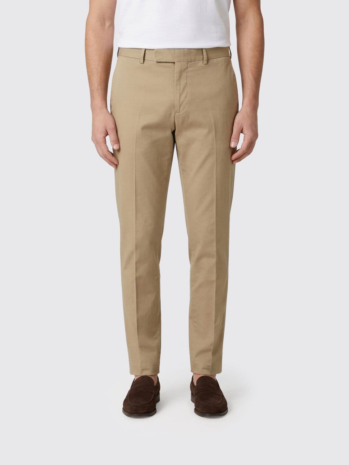 Pt Torino Stretch Cotton Tailored Trousers