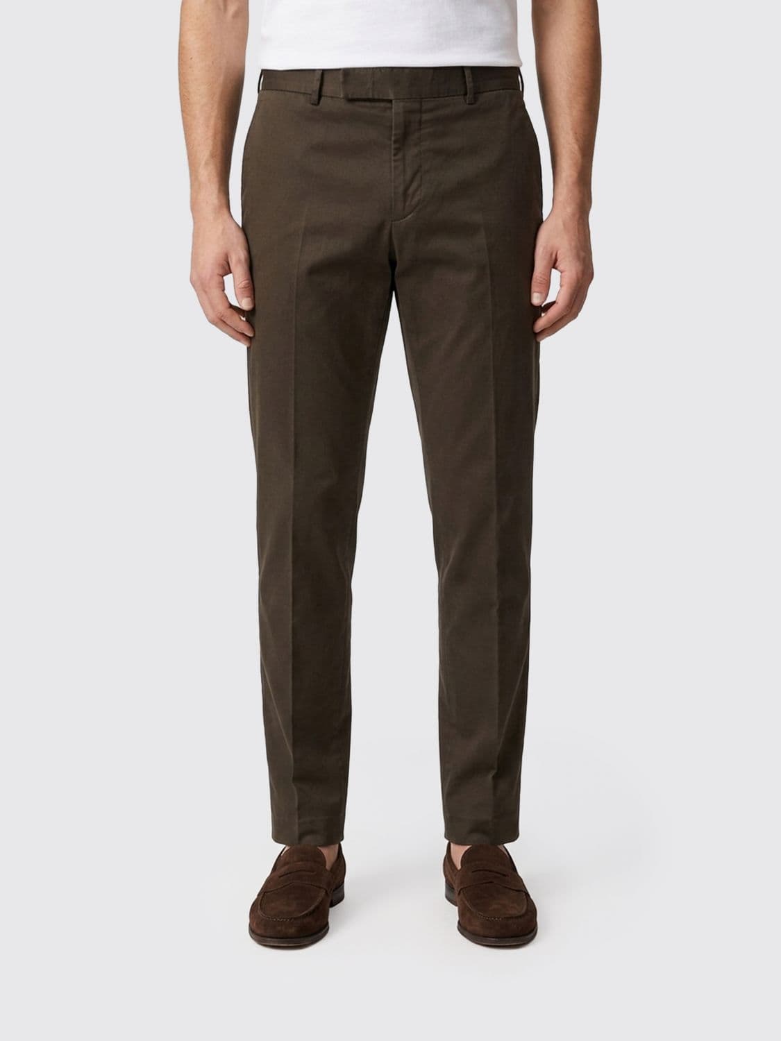 Pt Torino Stretch Cotton Tailored Trousers