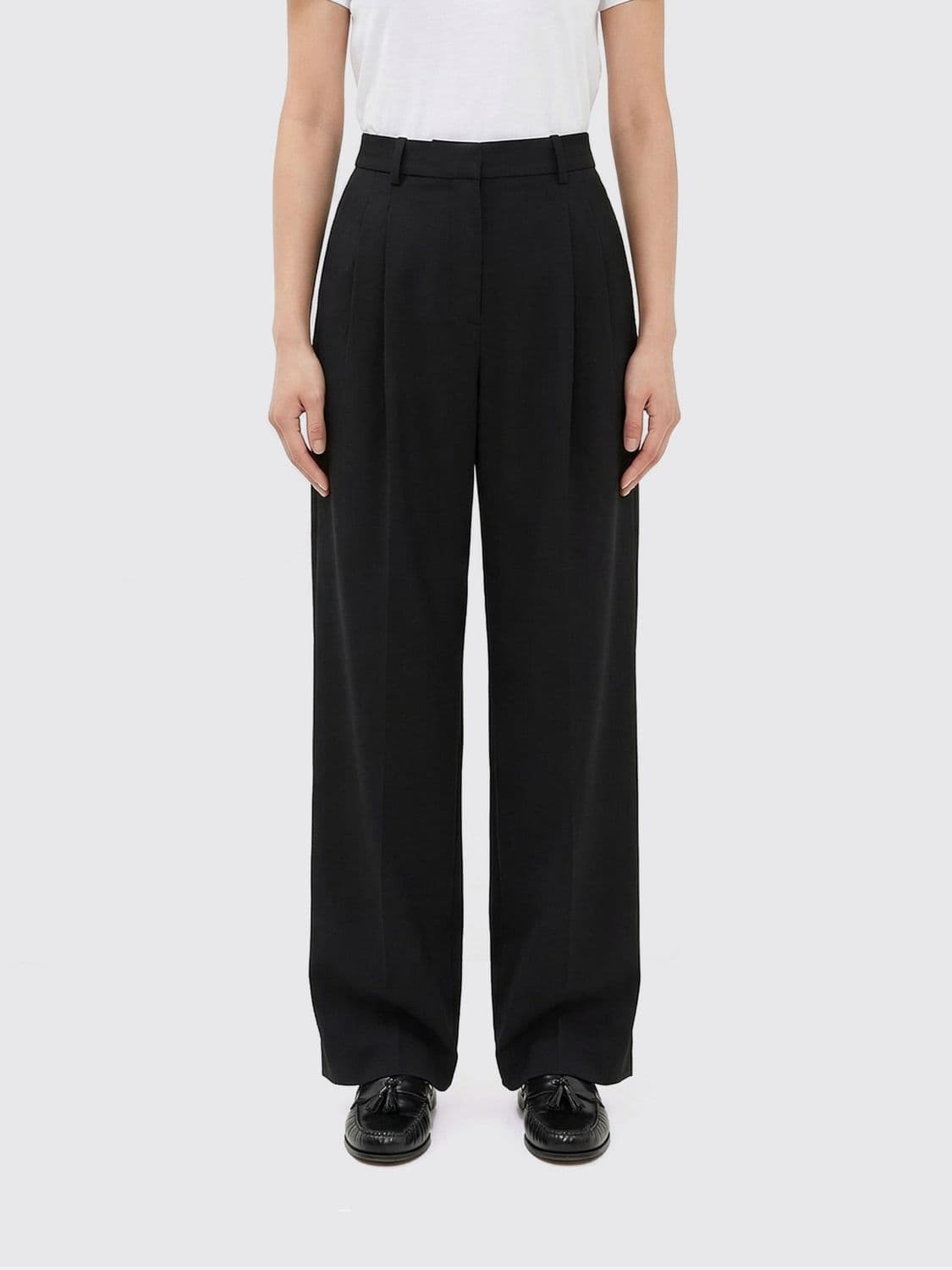 Ami Paris Virgin Wool Palazzo Trousers