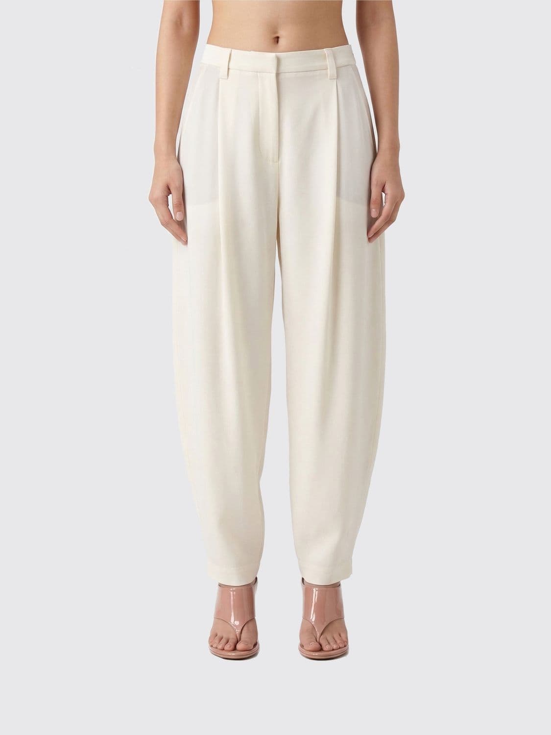 Brunello Cucinelli Silk Baggy Trousers · 40