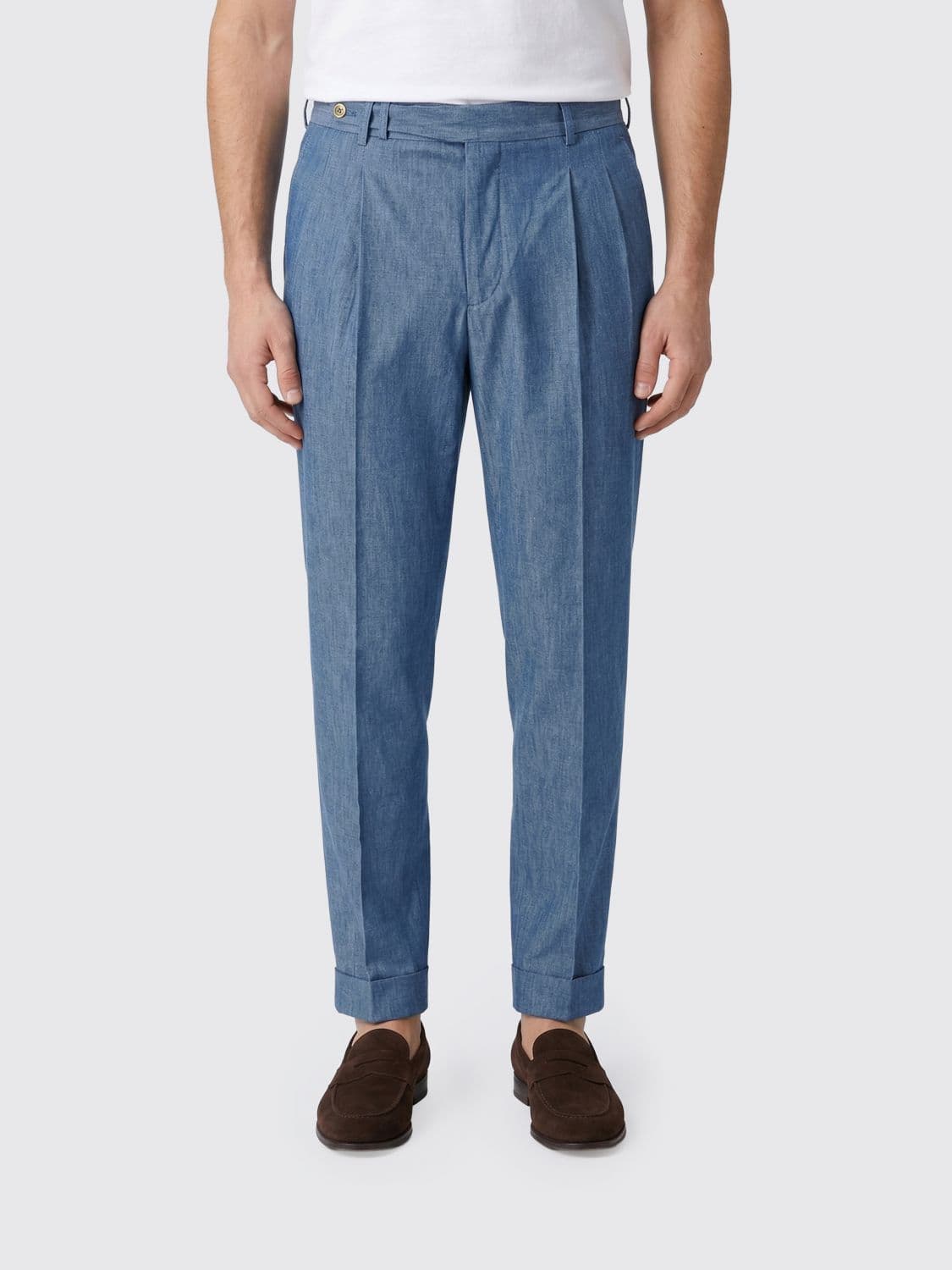 Pt Torino Slim Fit Cotton Trousers · 54