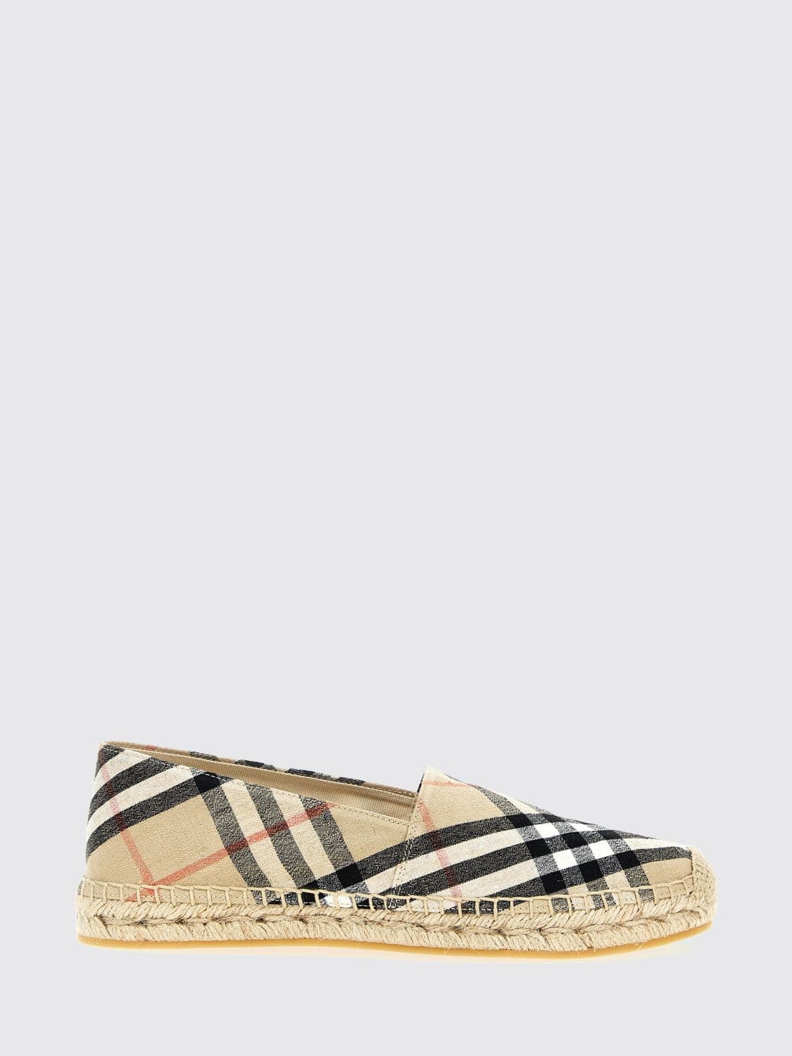 Burberry Mews Espadrilles in Vintage Print Linen · 36