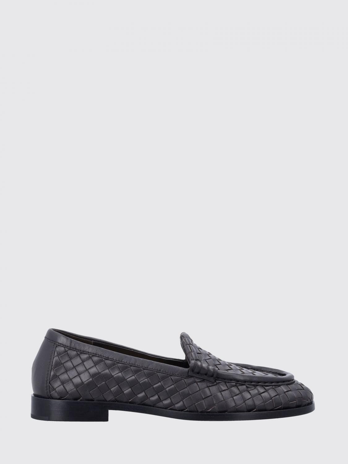 Bottega Veneta Silenzio Intrecciato Leather Loafers
