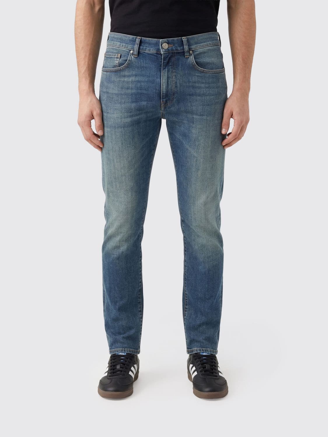 Pt Torino Slim Fit Cotton Denim Jeans