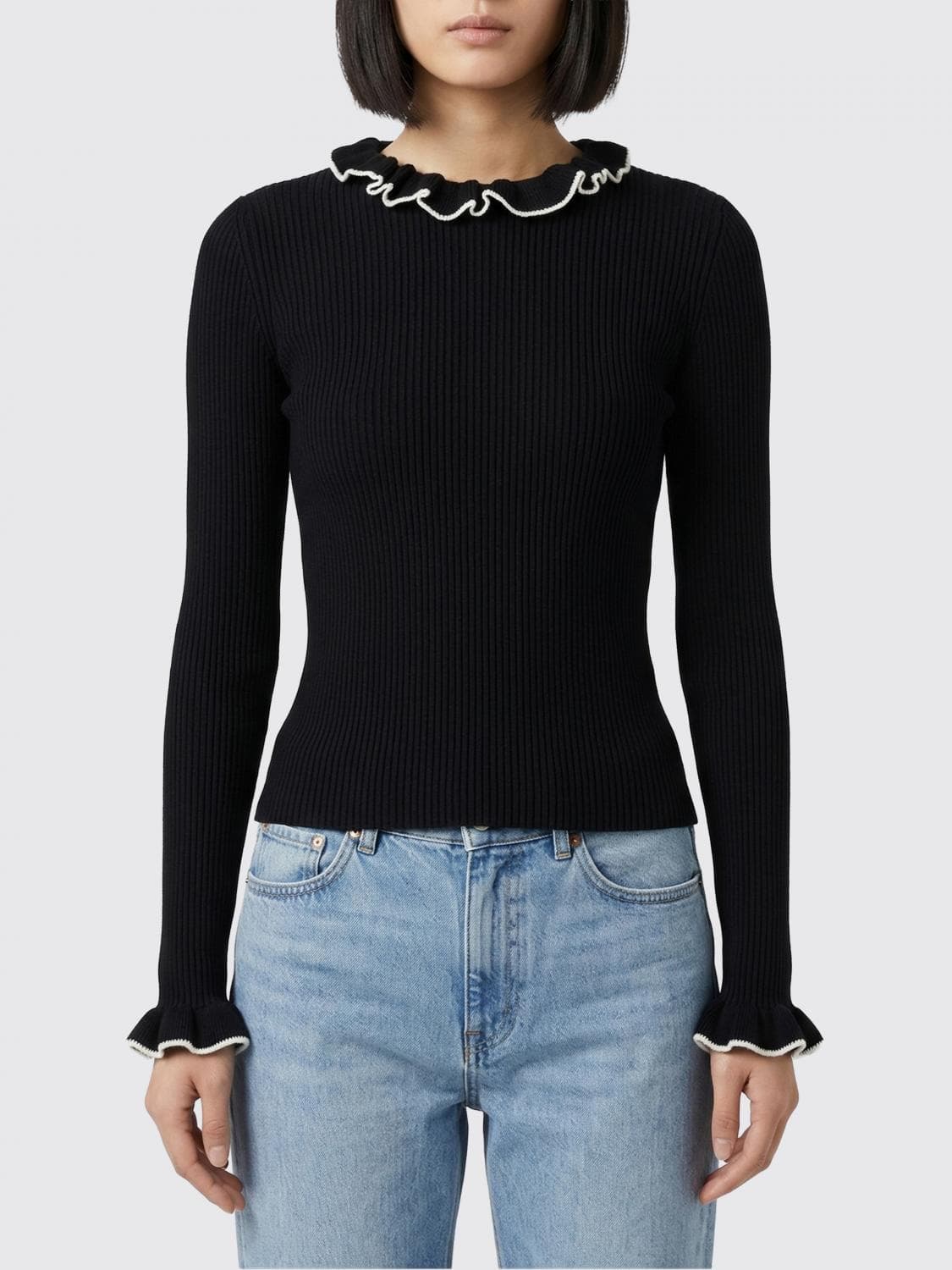 Valentino Virgin Wool Knit Sweater