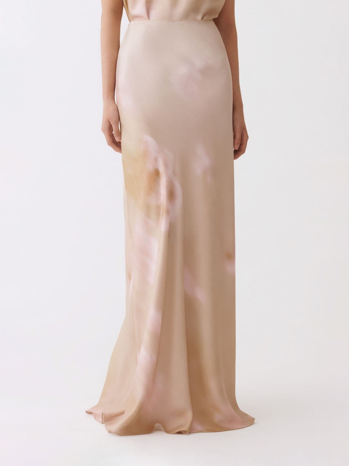 Fabiana Filippi Printed Silk Long Skirt