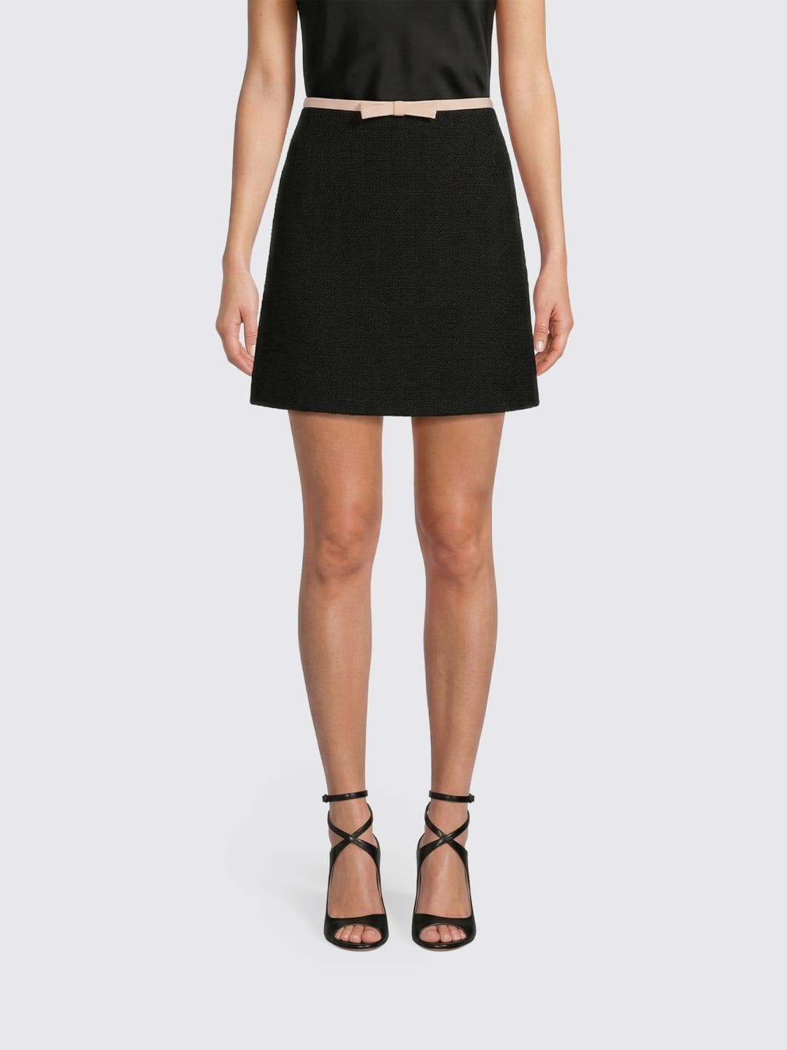 Valentino Virgin Wool Mini Skirt with Bow · 42