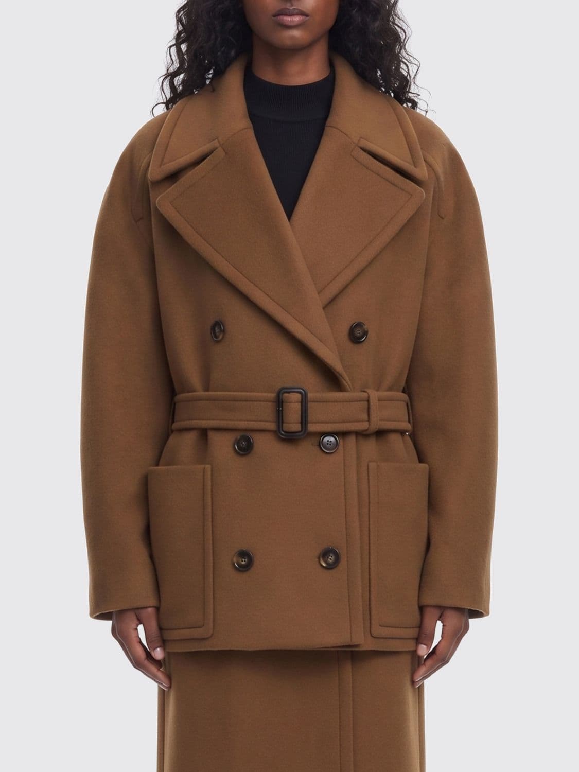 Stella Mccartney Double-Breasted Wool Coat