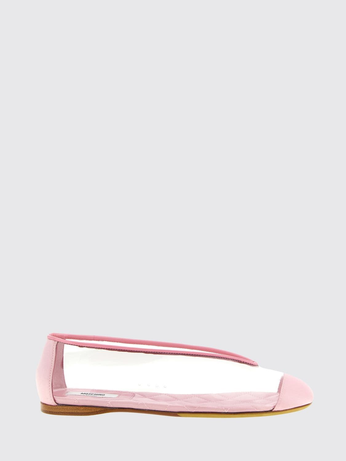 Moschino Couture PVC and Satin Ballet Flats