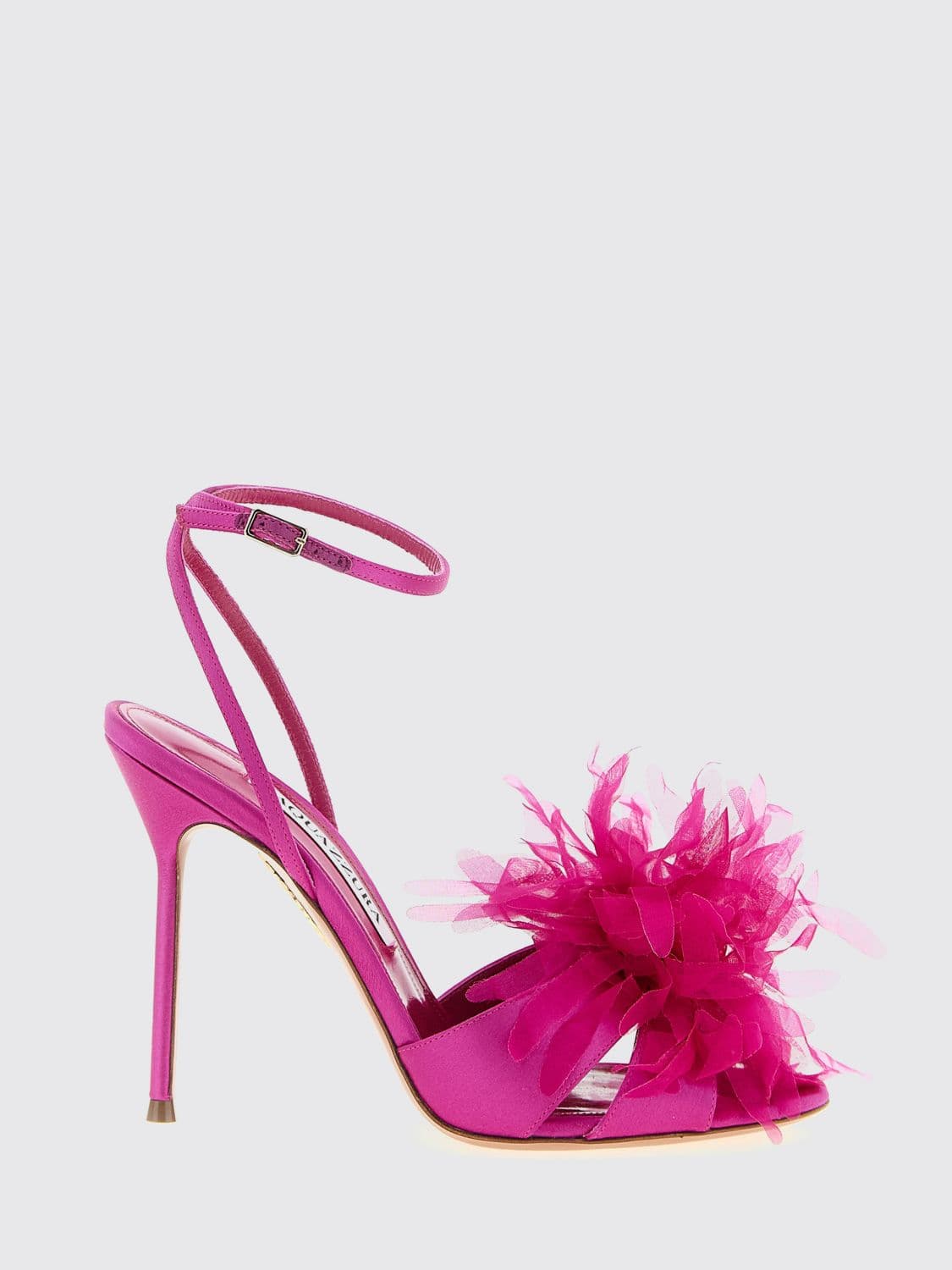 Aquazzura Poème Satin and Tulle Sandals
