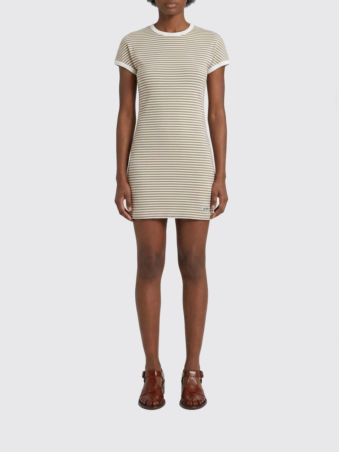 Mm6 Maison Margiela Striped Cotton Dress