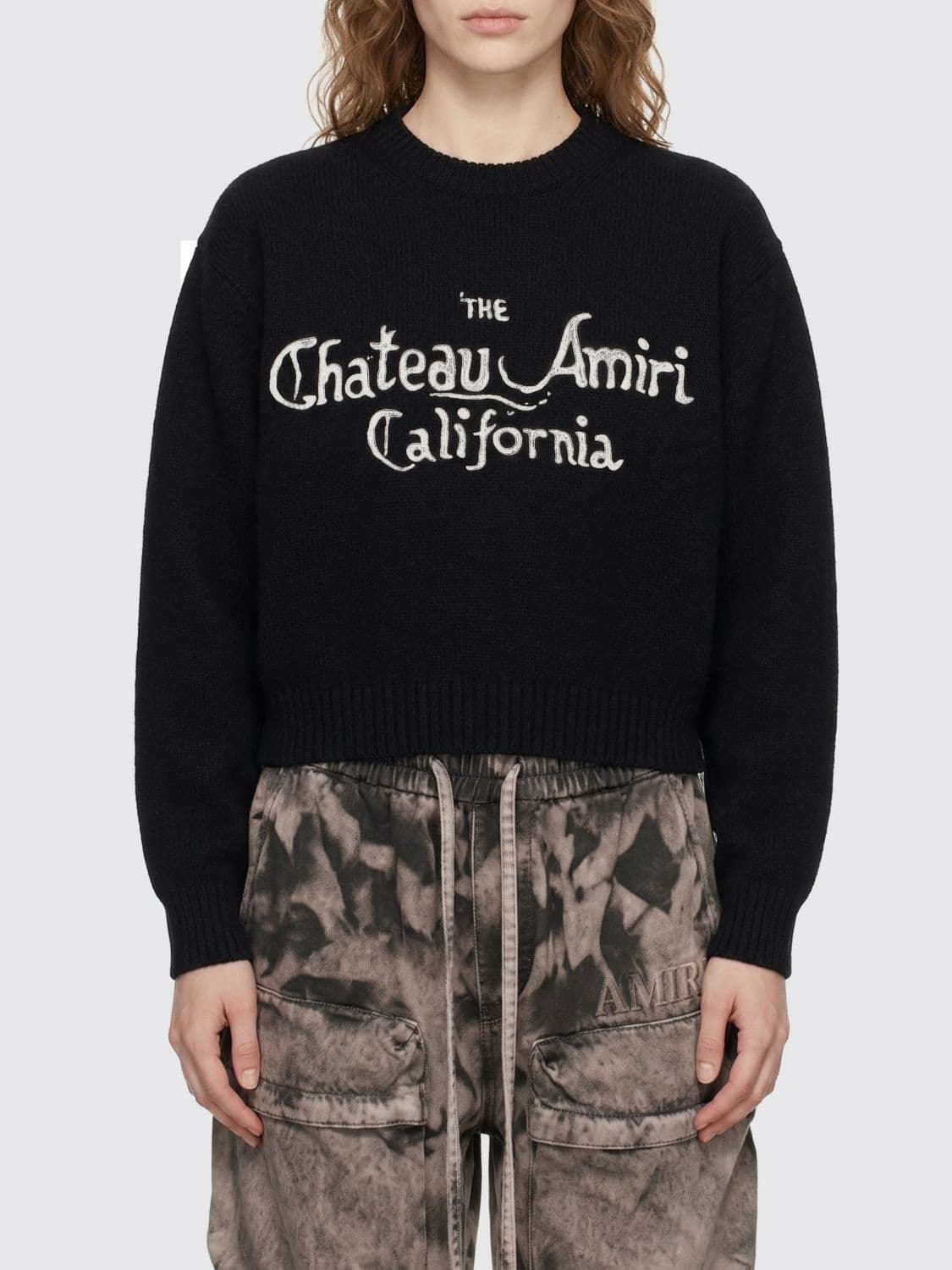 Amiri Cotton Sweater With Logo