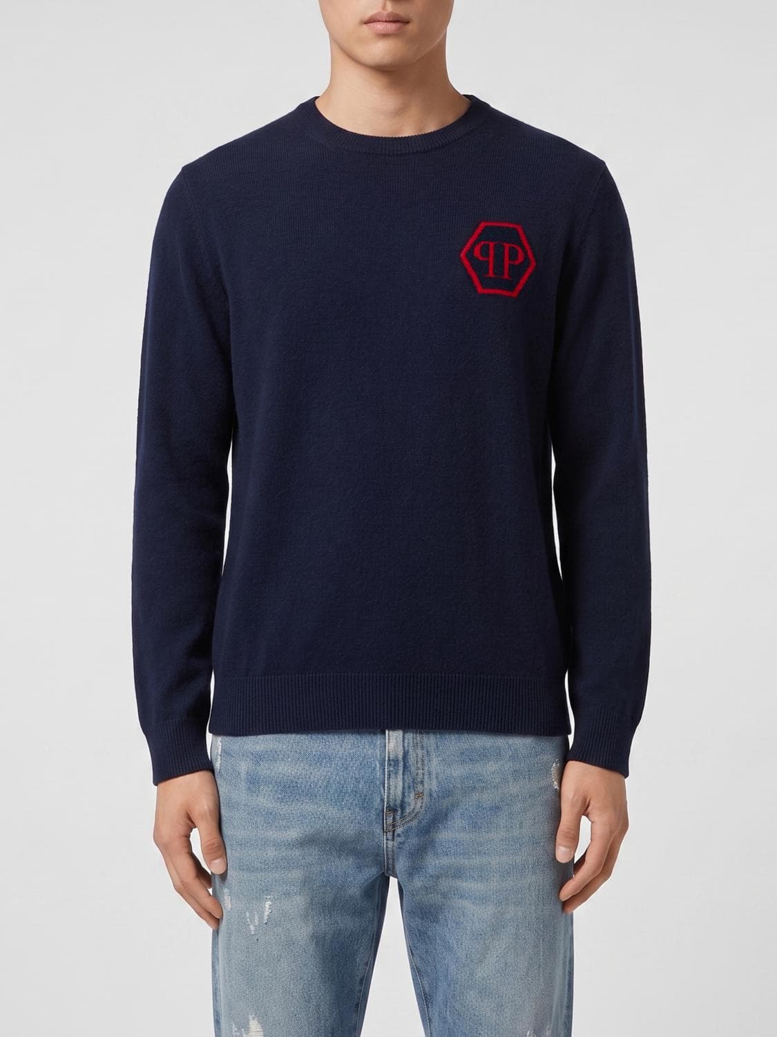 Philipp Plein PP Cashmere Crew Neck Sweater