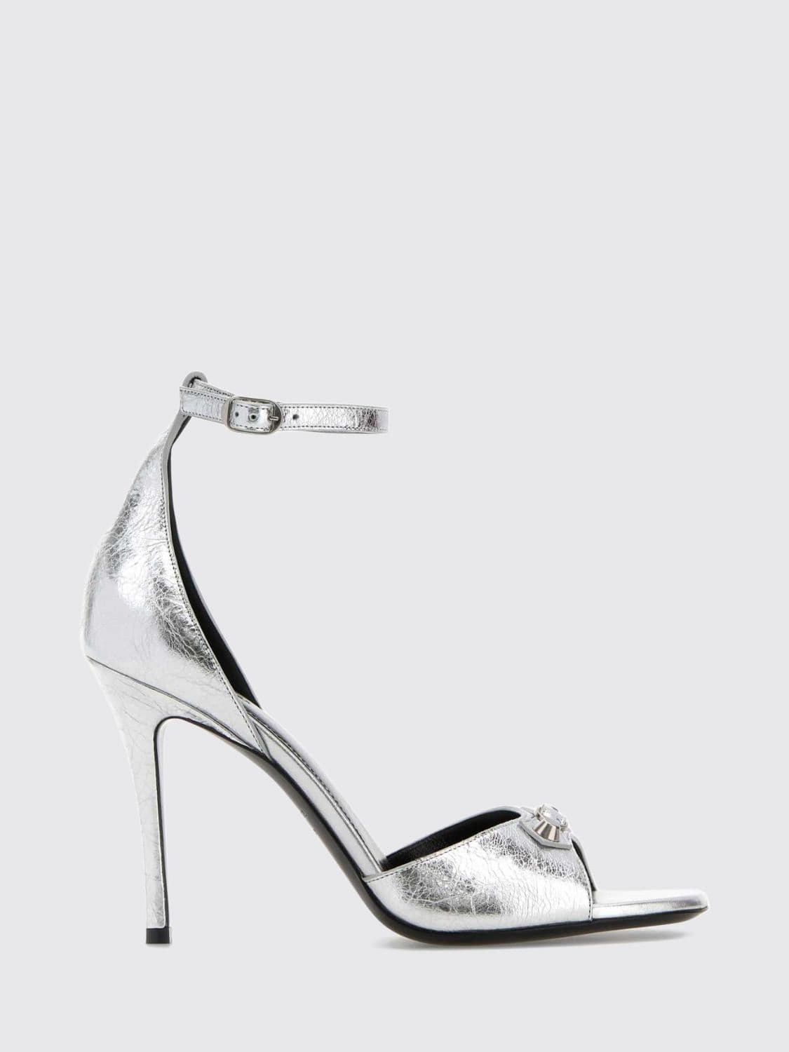 Balenciaga Heeled Sandal Woman color Silver