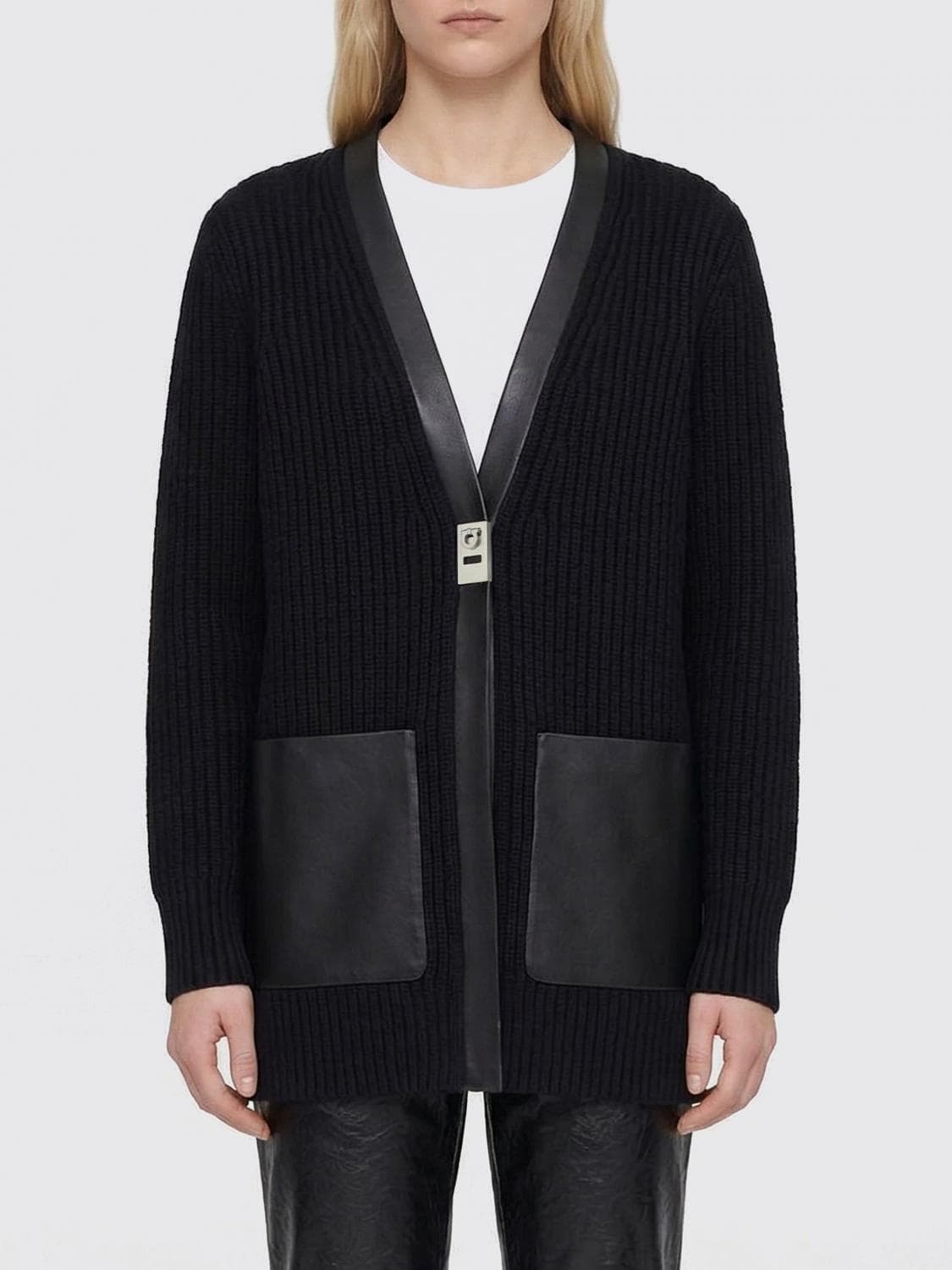 Ferragamo Long Wool Cardigan · XS