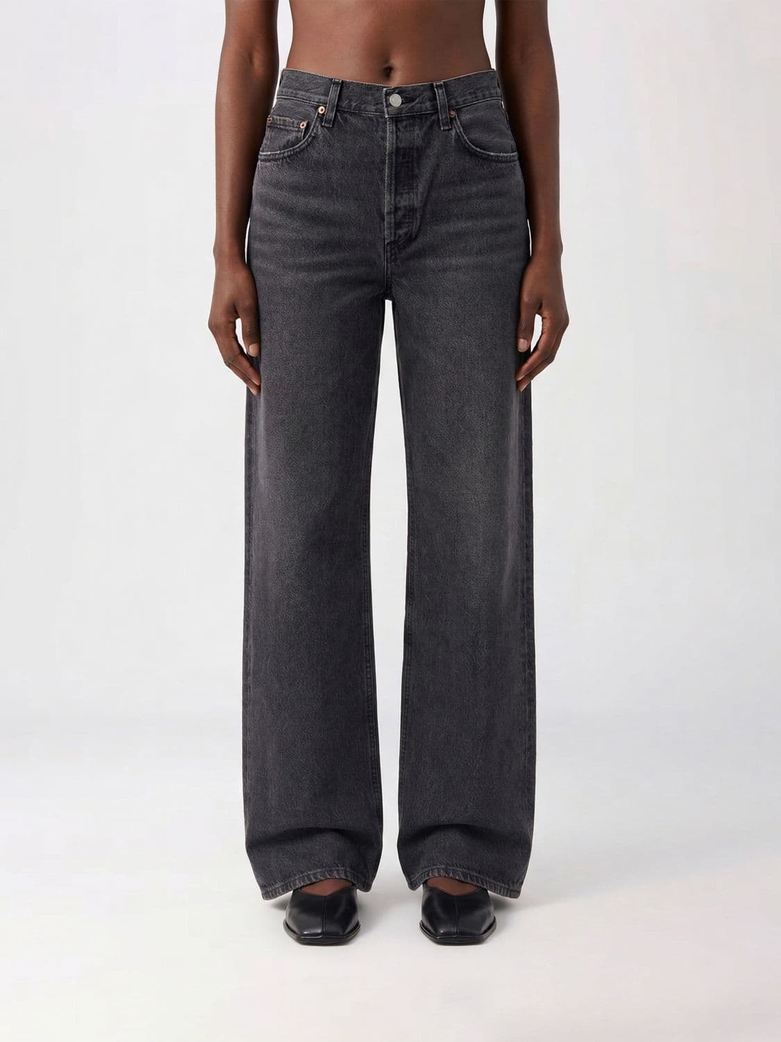 Agolde Recycled Cotton Denim Flare Jeans