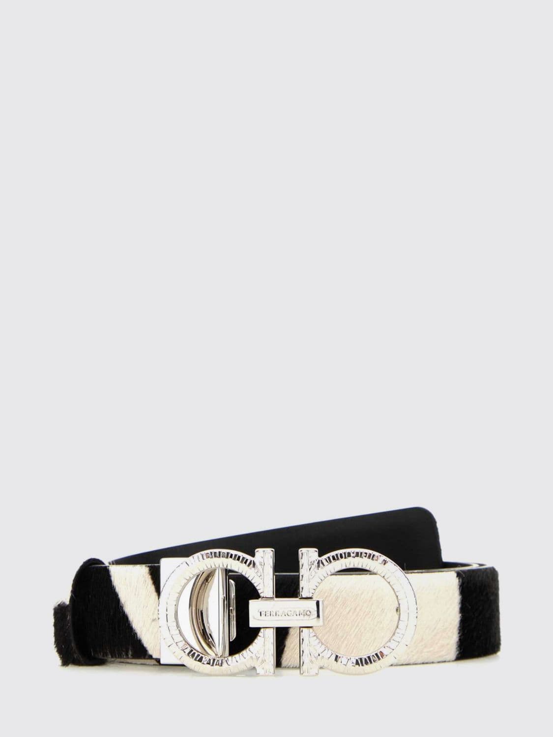 Ferragamo Gancini Calf Hair Belt