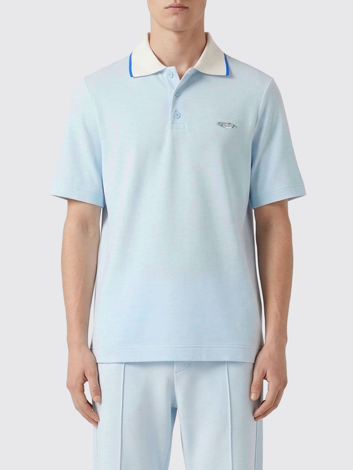 Casablanca Logo Cotton Blend Polo Shirt · L