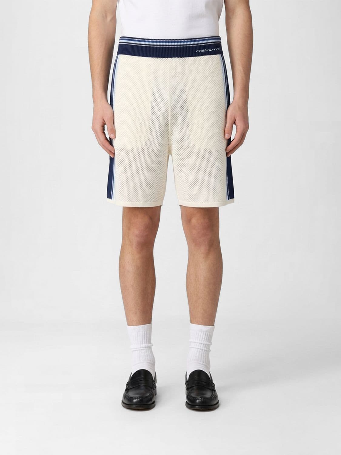 Casablanca Cotton and Wool Blend Shorts