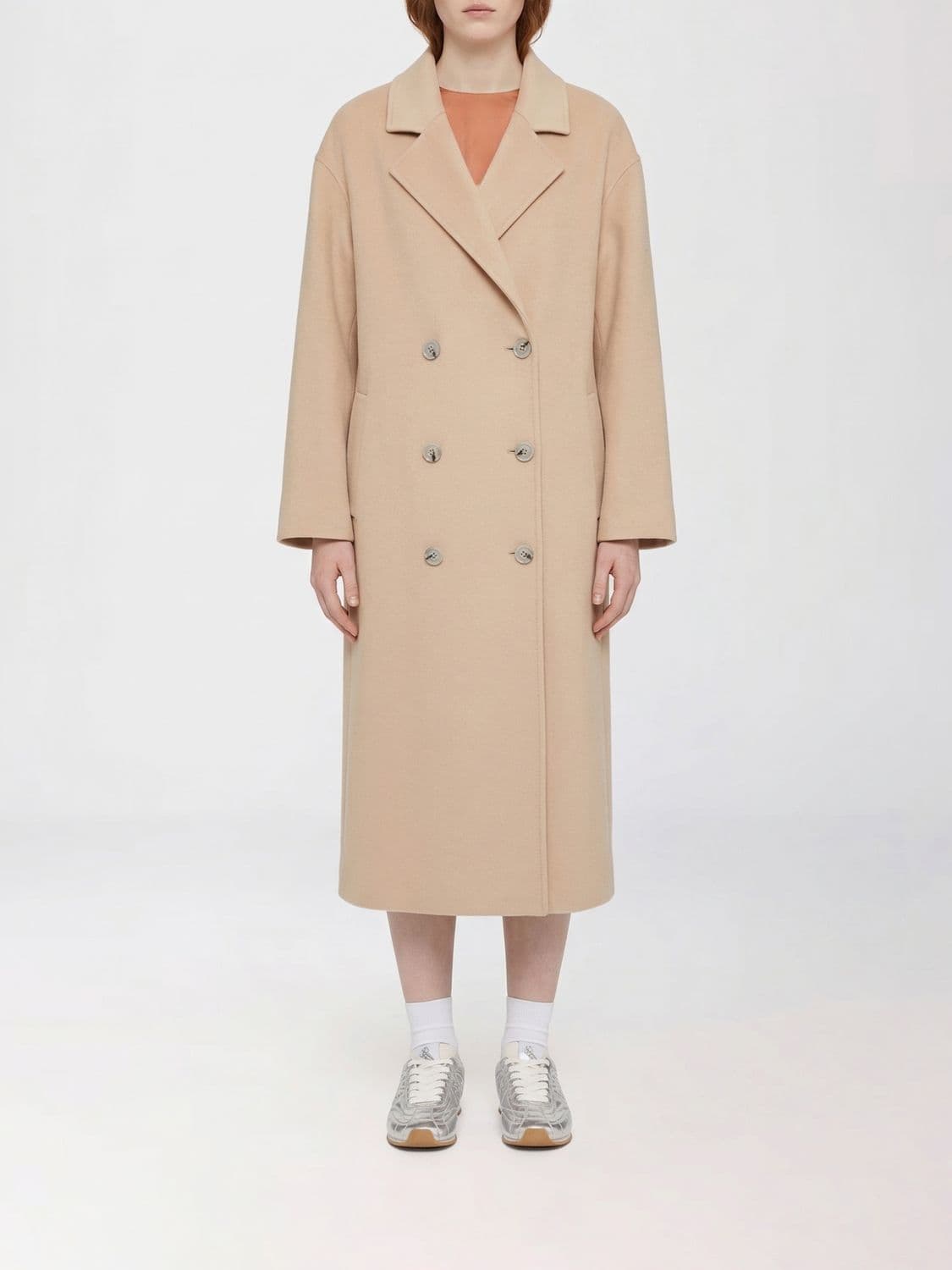 Loulou De Saison Double-Breasted Wool and Cashmere Coat · 34
