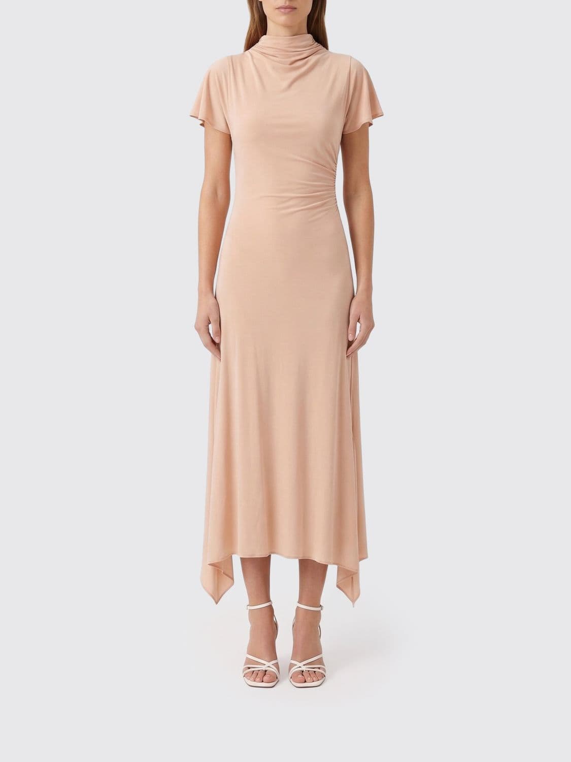 Magda Butrym Asymmetric Cupro Dress