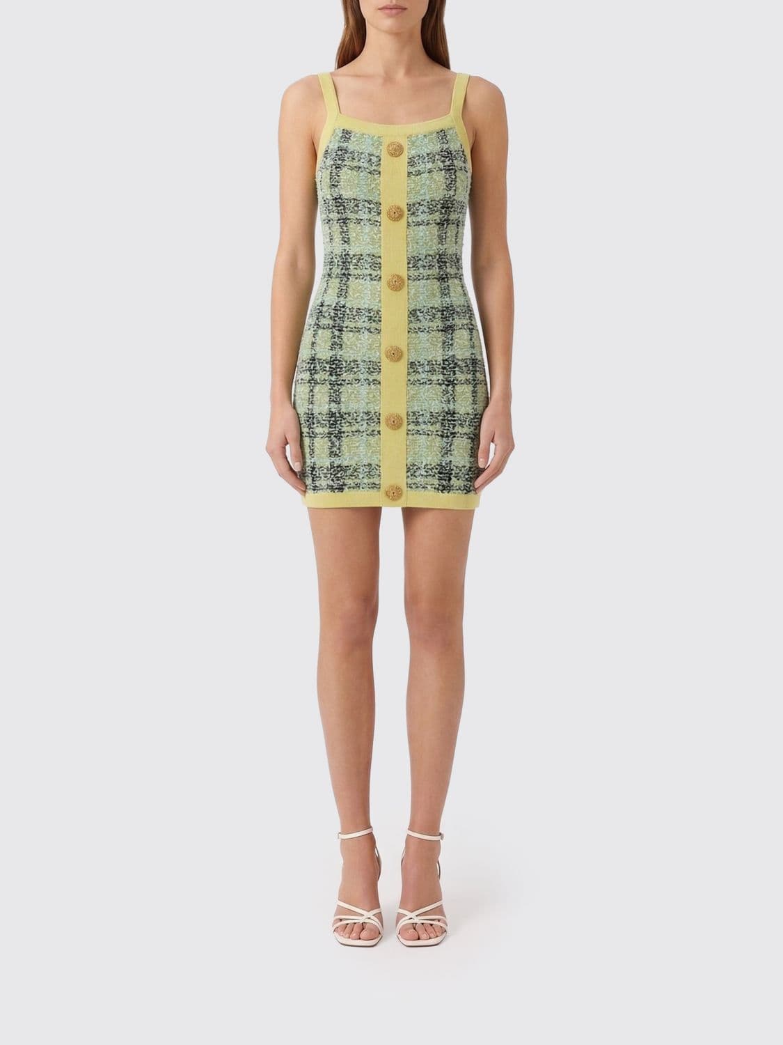 Balmain Tweed Sheath Dress · 36