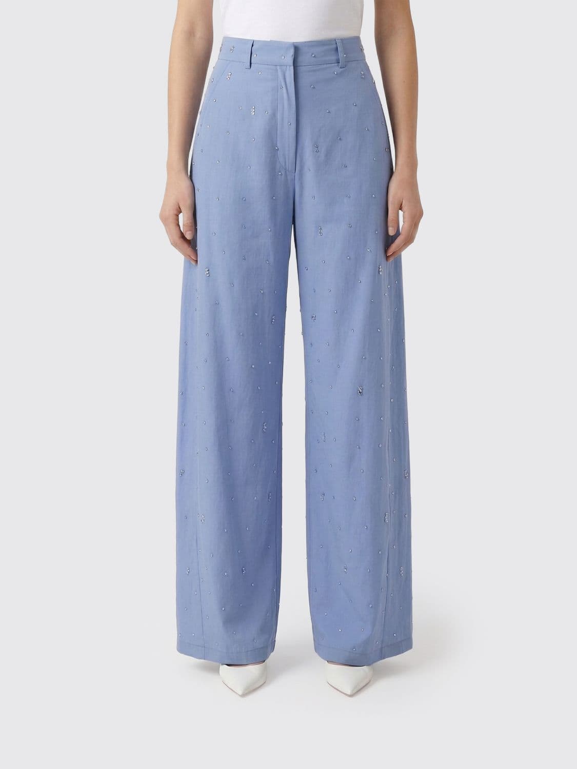 Giuseppe Di Morabito Cotton Palazzo Trousers