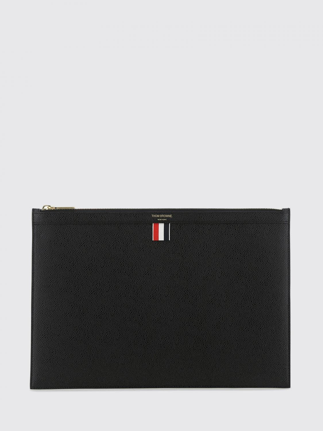 Thom Browne Grain Leather Pouch