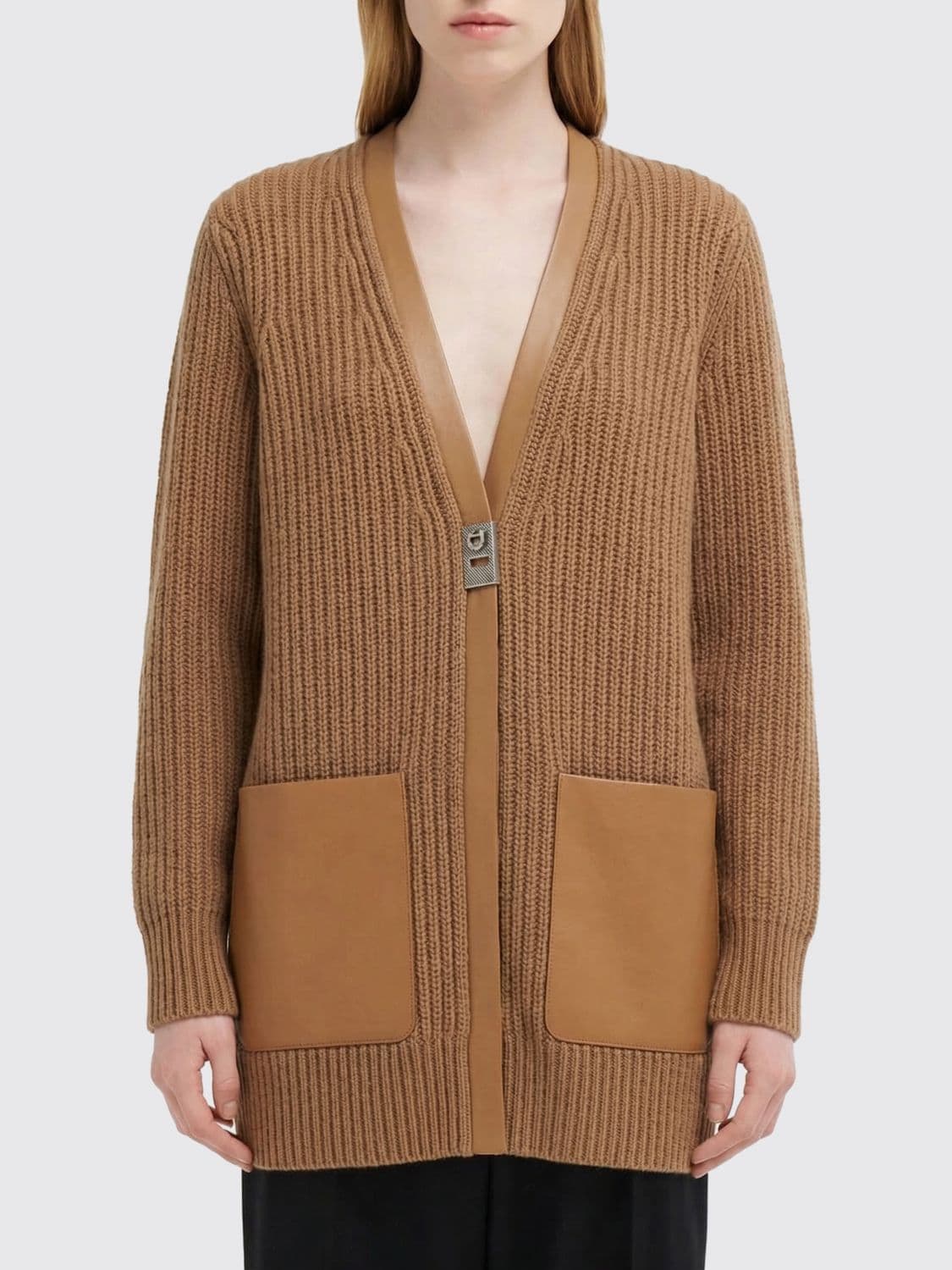 Ferragamo Long Wool Cardigan · XS