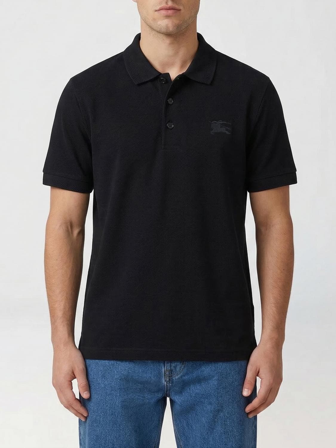 Burberry Cotton Polo Shirt With Logo