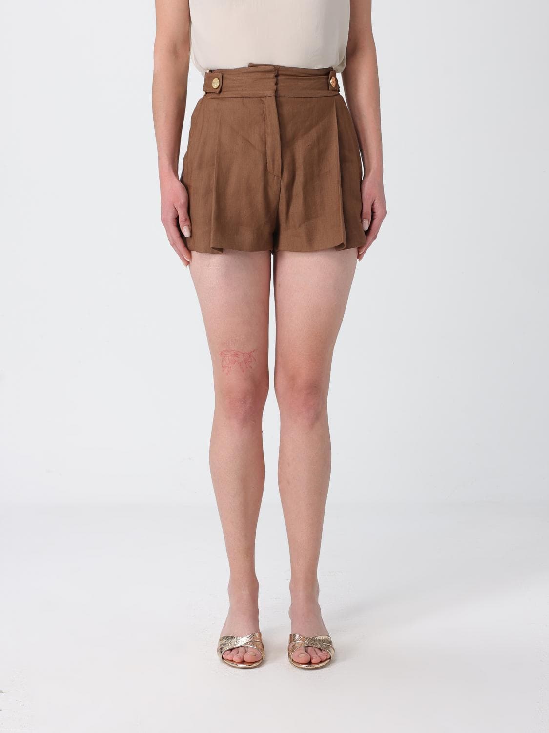 Elisabetta Franchi Linen Blend Shorts