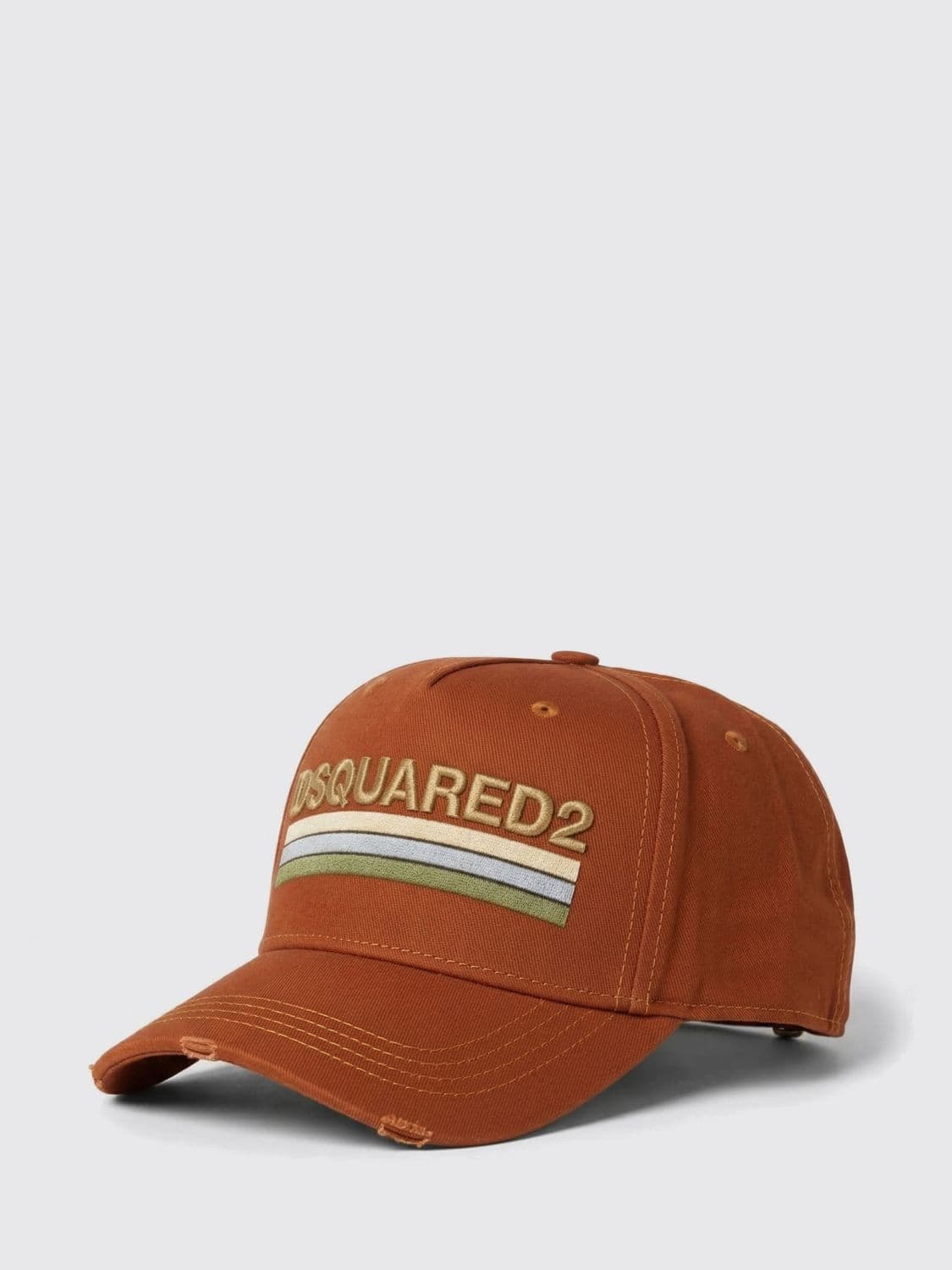 Dsquared2 Cotton Twill Hat with Embroidered Logo