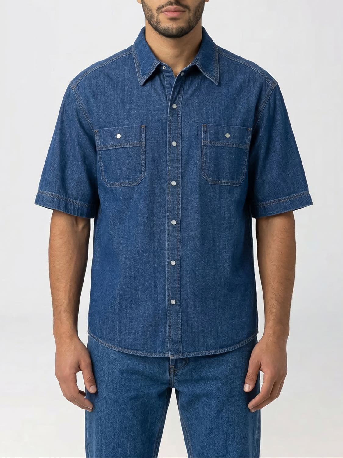 Dolce & Gabbana Cotton Denim Casual Shirt