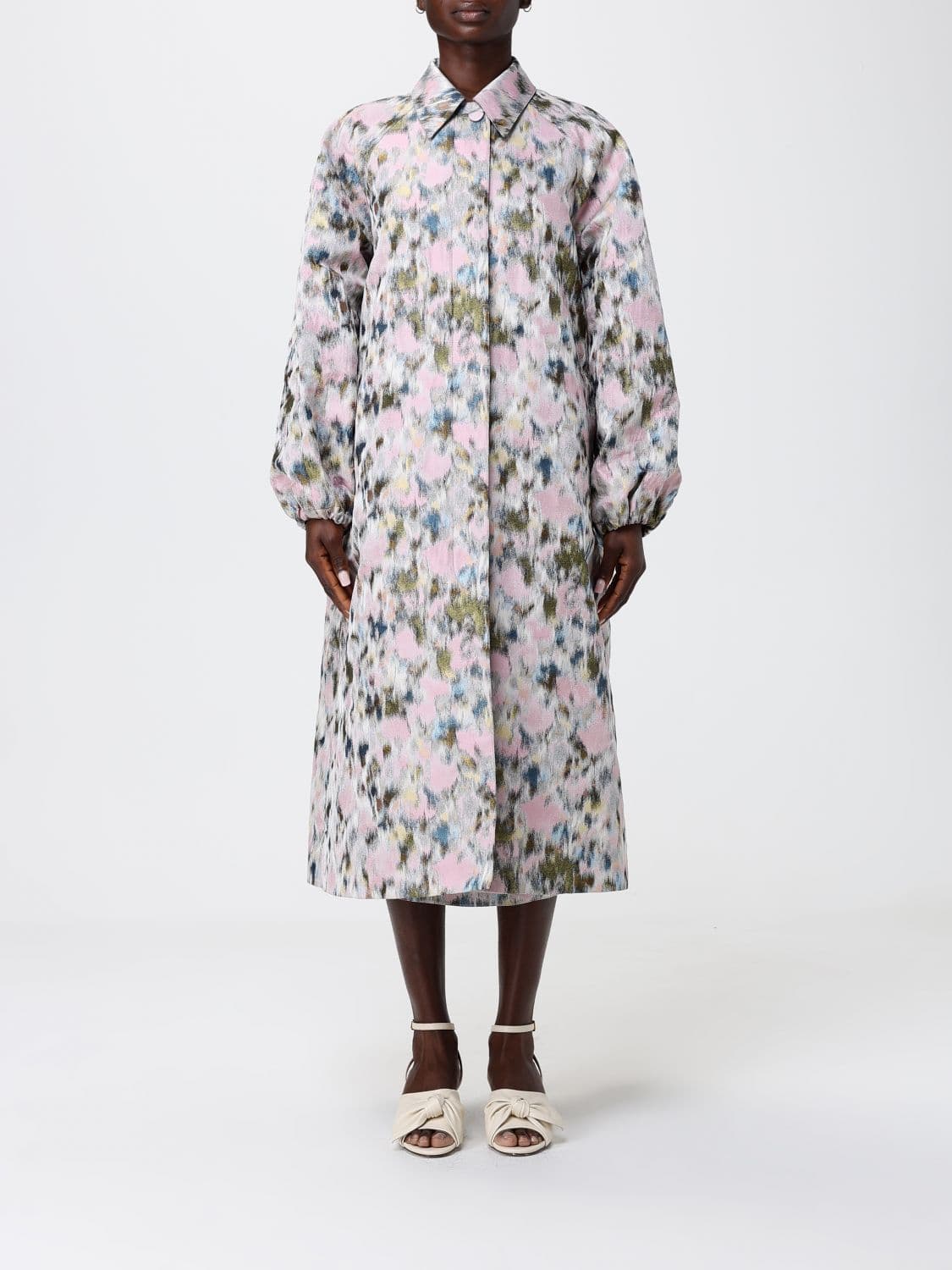Fabiana Filippi Floral Polyester Coat