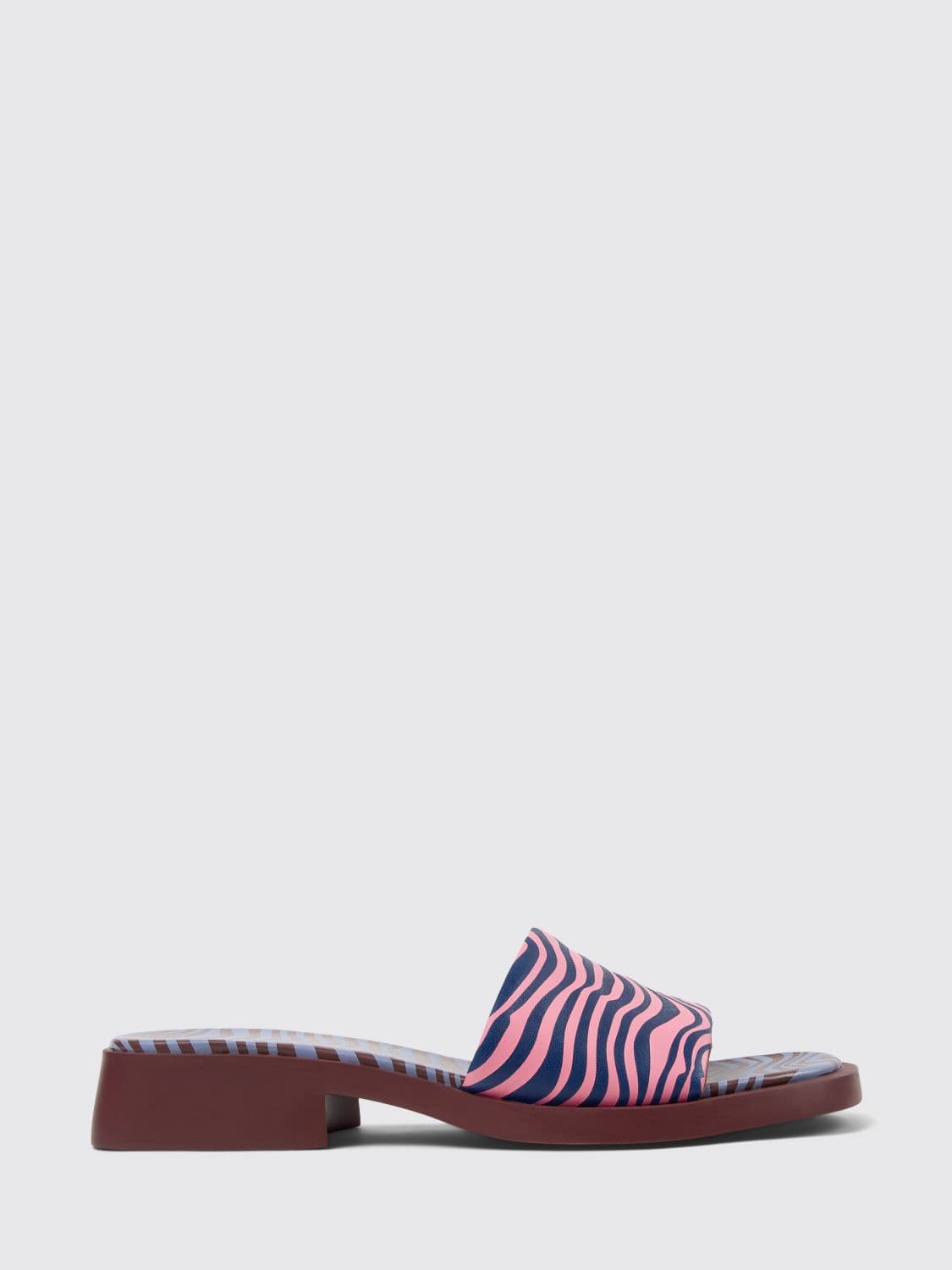 Camper Dana Animal Print Leather Sandals