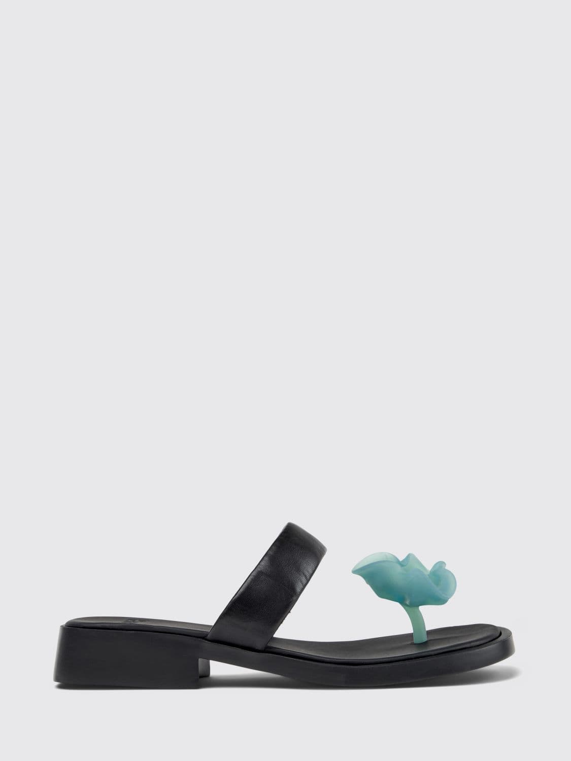 Camper Dana Leather and Silicone Sandals