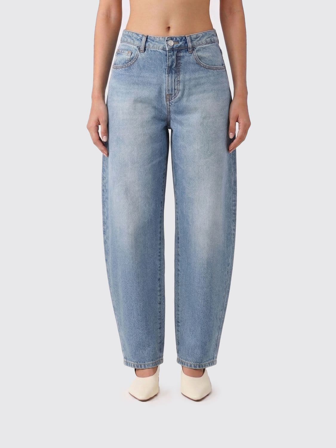 Alaïa Baggy Cotton Denim Jeans · 38