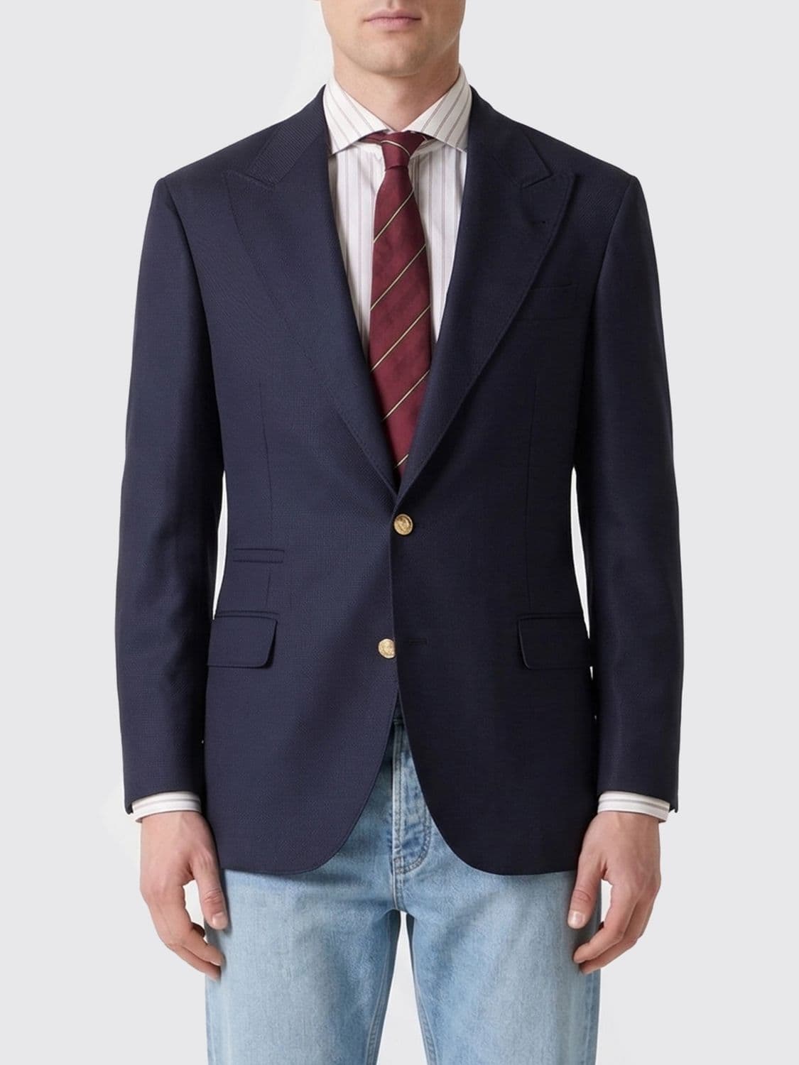 Brunello Cucinelli Single-Breasted Virgin Wool Blazer · 50