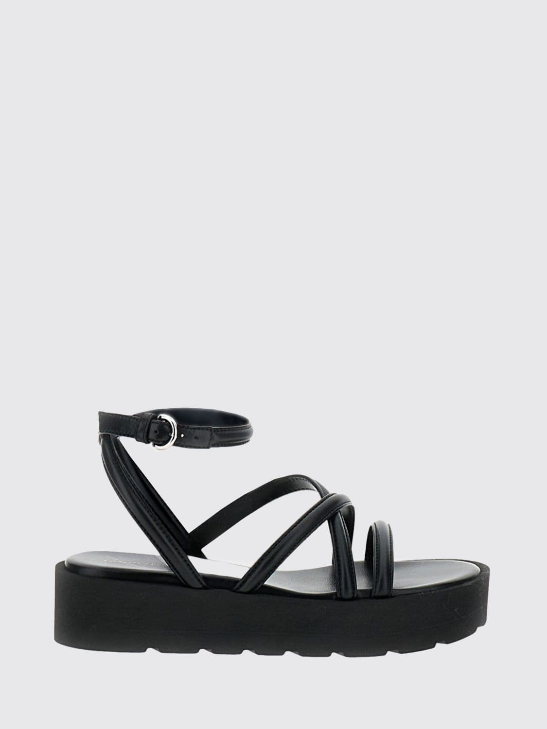 Gianvito Rossi Nappa Leather Platform Sandals
