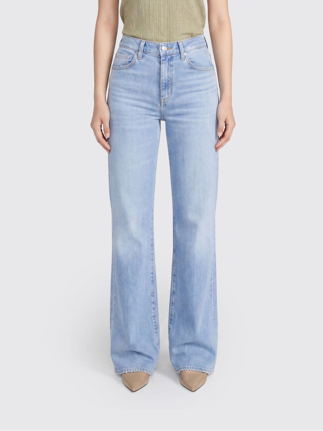 Frame The Stroll Palazzo Denim Jeans
