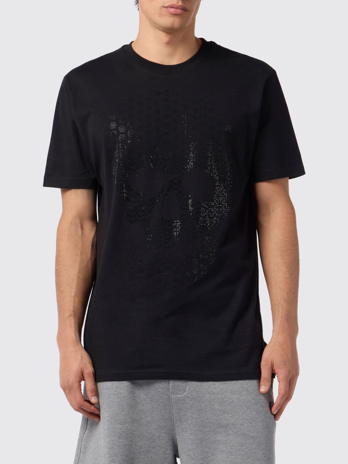 Philipp Plein Skull T-Shirt with Rhinestones