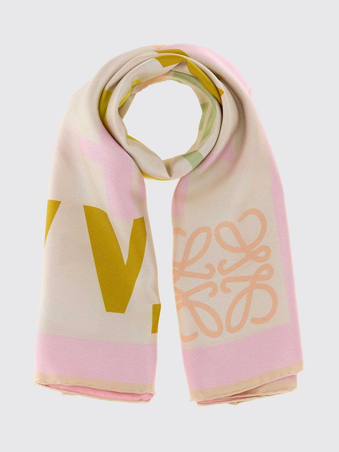 Loewe Printed Silk Scarf · OS