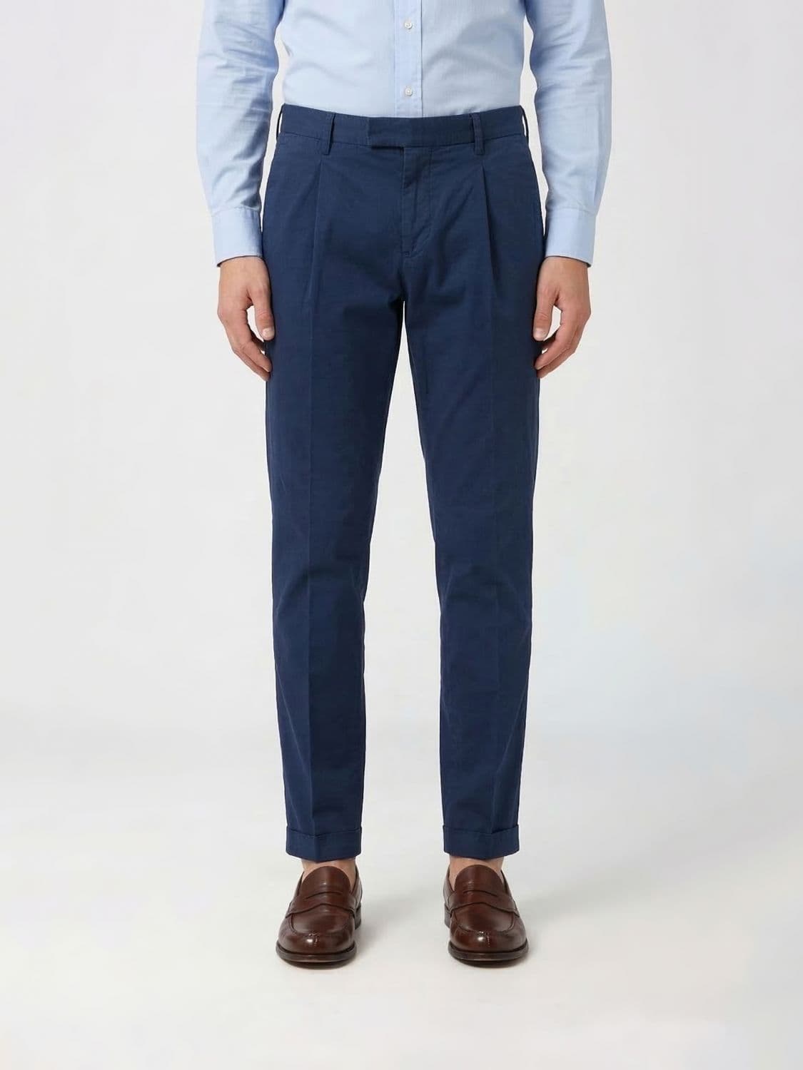 Pt Torino Stretch Cotton Chino Trousers