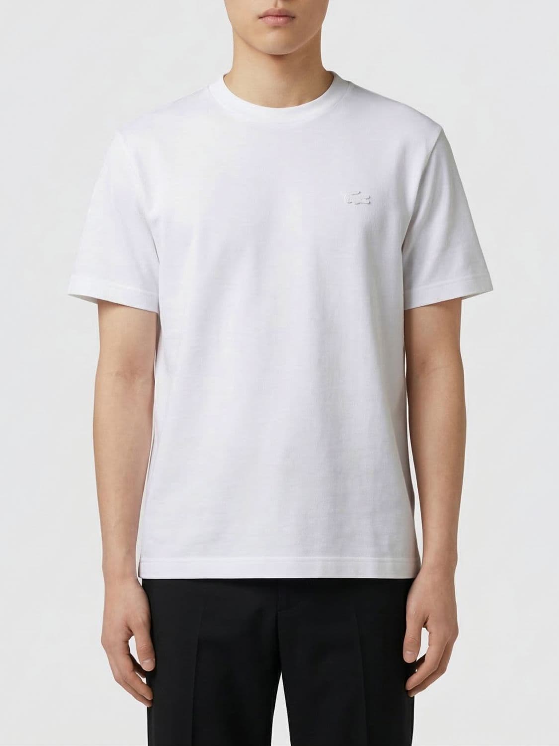 Lacoste Crew Neck T-Shirt in Cotton